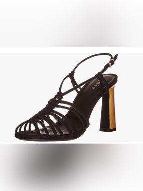 Joie Black Suede Strappy Heels